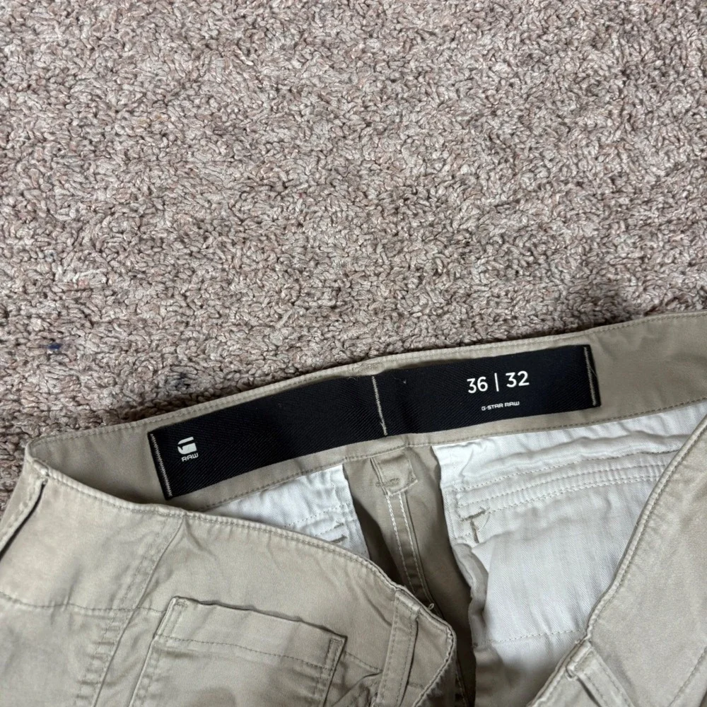 G-Star Raw Mens Rovic Zip 3D Tapered Cargo Pants Beige D02190 36x32